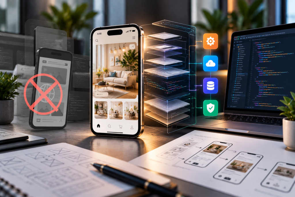 custom mobile app architecture