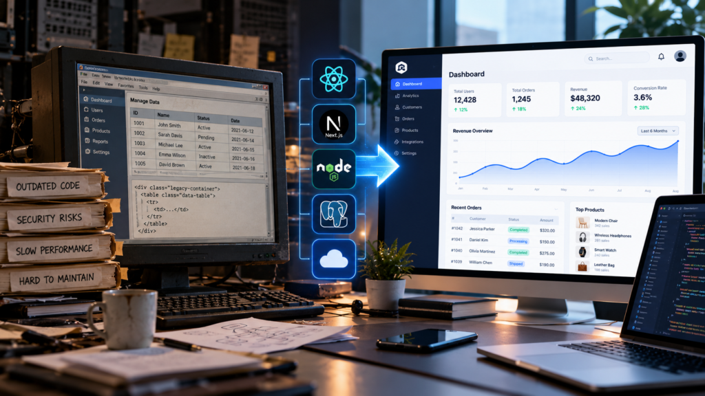 legacy web application modernization strategy